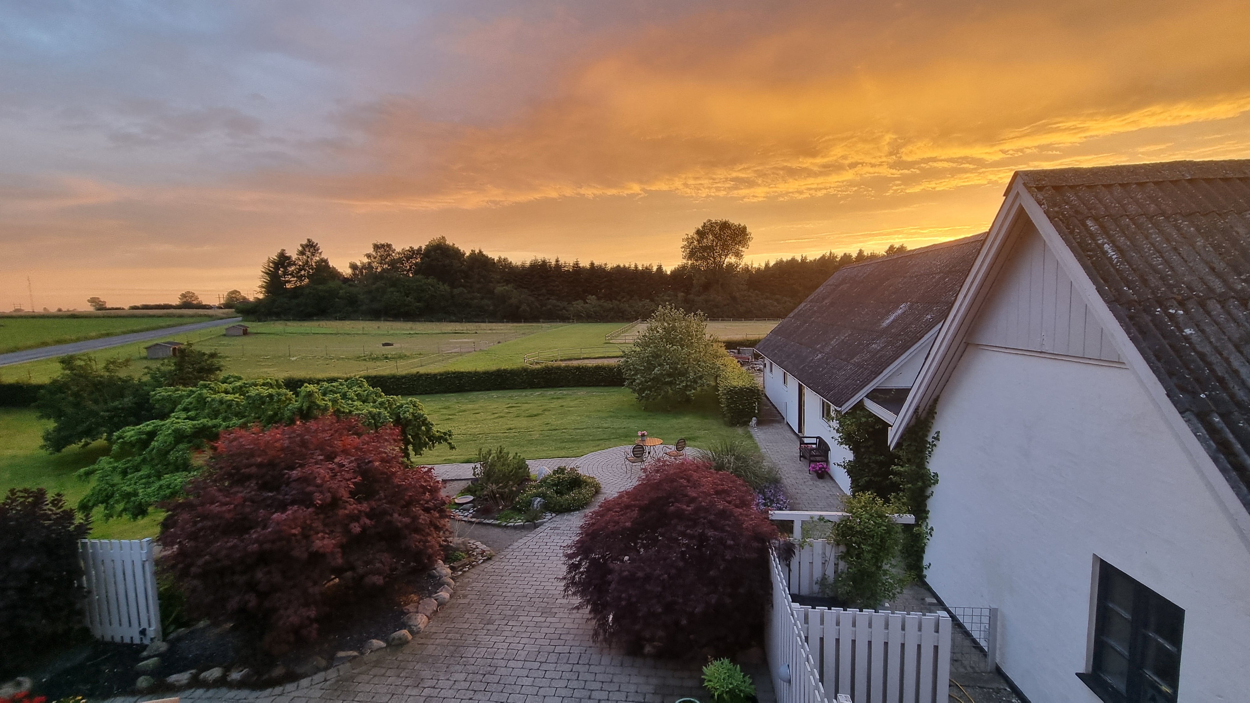 Sundown from the first floor...